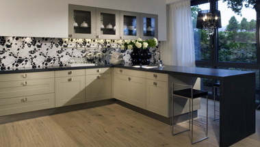 Traditional kitchen Grandidier Windsor Kieselgrau